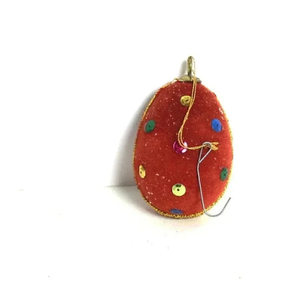 Vintage 1960s Egg Shape Angel Diorama Christmas Tree Ornament - Picture 4 of 4